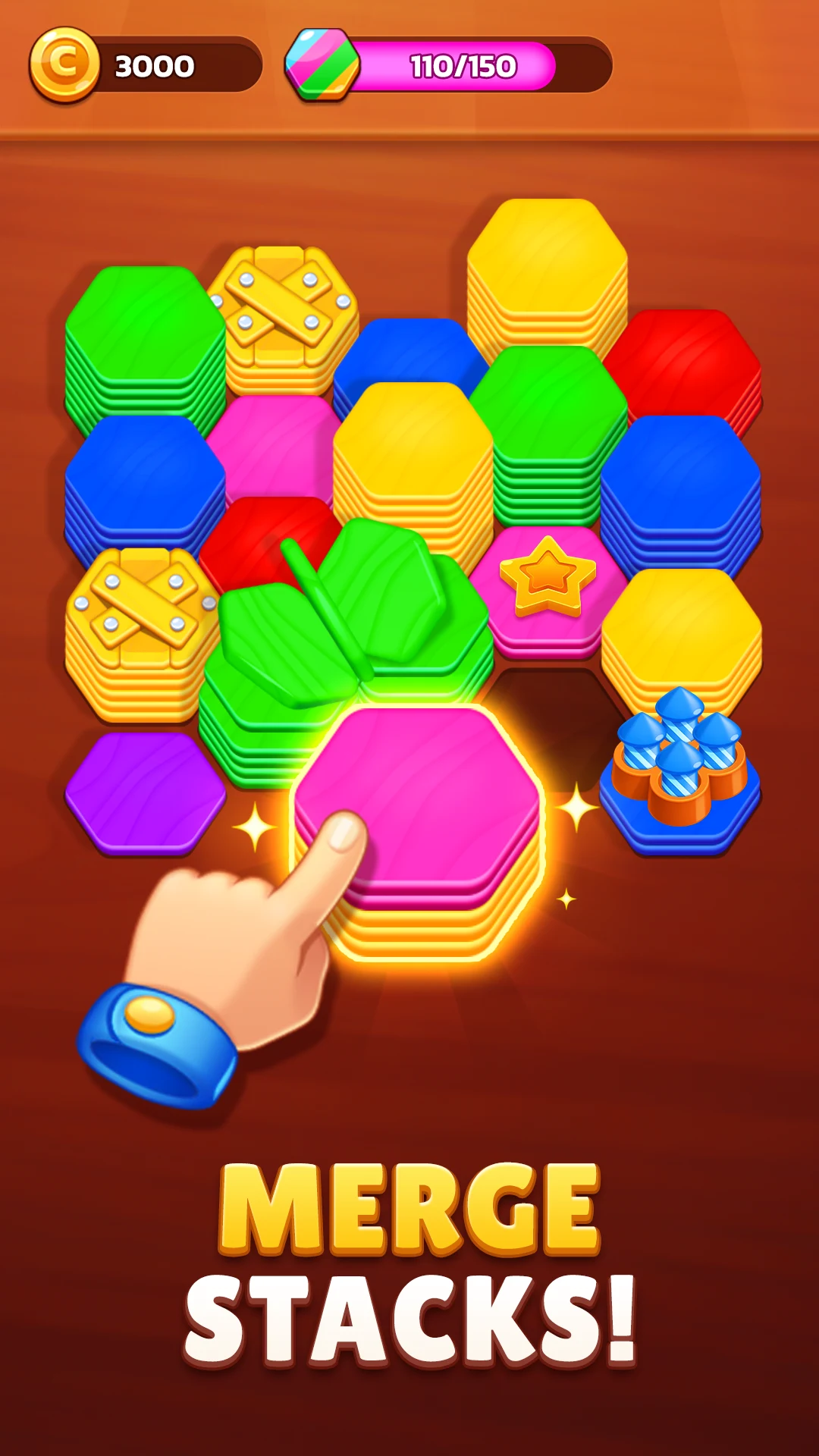 Hexa Stack: Color Sort Puzzle screenshot