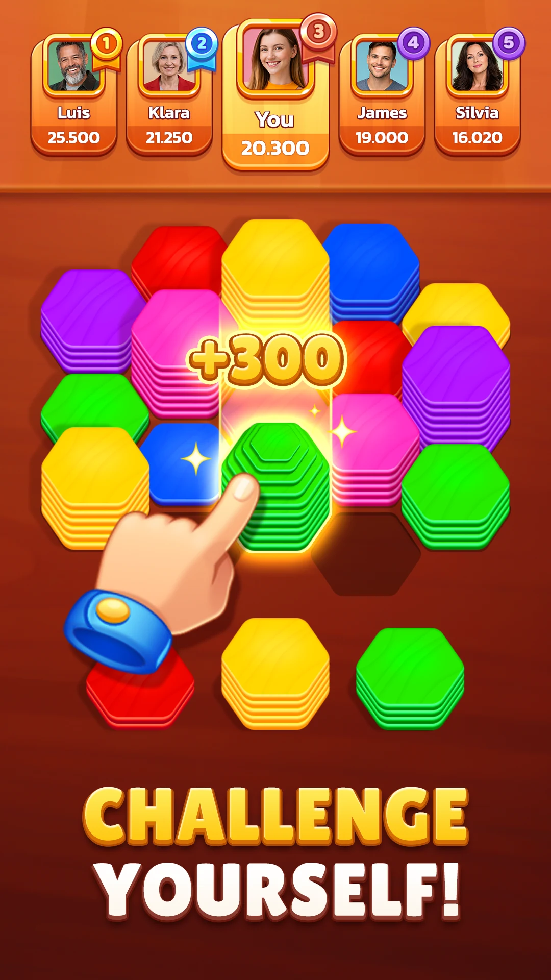 Hexa Stack: Color Sort Puzzle screenshot