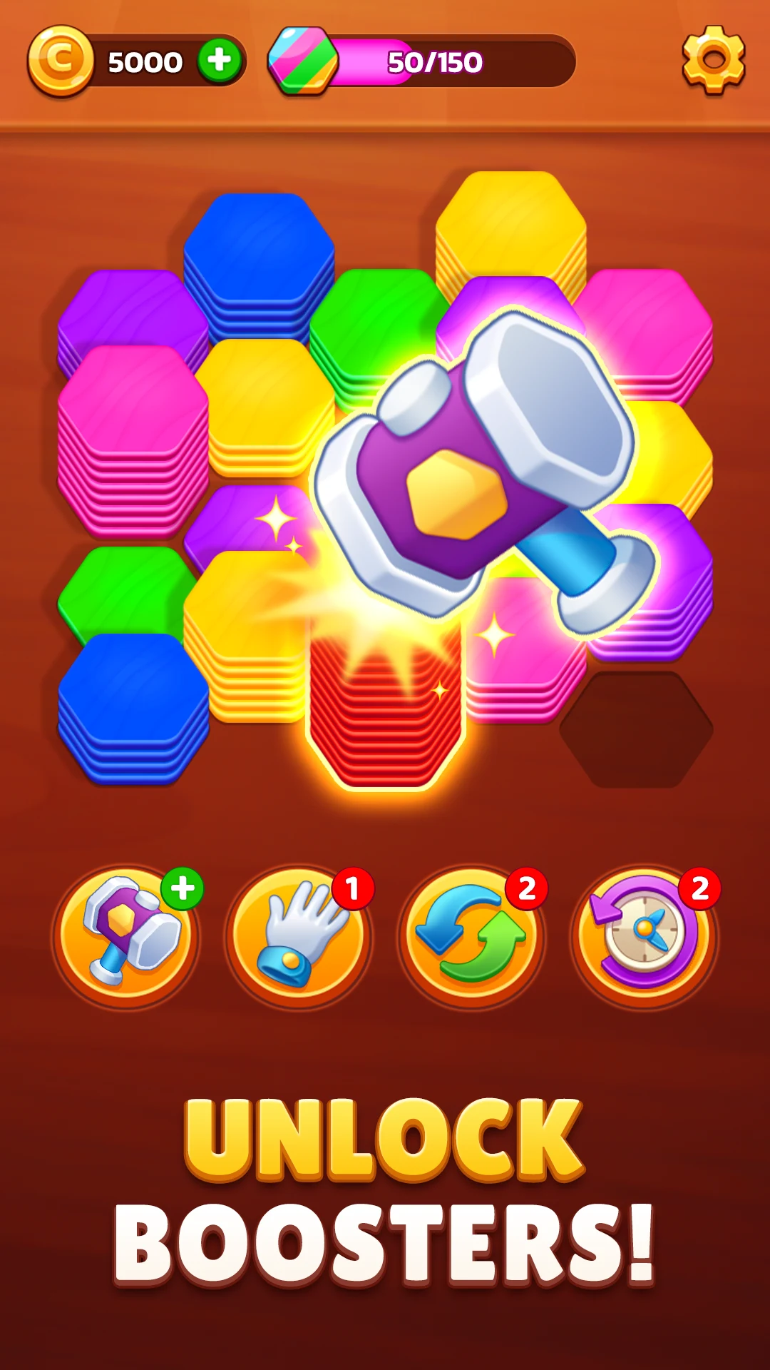 Hexa Stack: Color Sort Puzzle screenshot